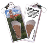 Gainesville FootWhere® Souvenir Zipper-Pulls. 6 Piece Set. Made in USA-FootWhere® Souvenirs