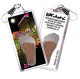 Gainesville FootWhere® Souvenir Zipper-Pulls. 6 Piece Set. Made in USA-FootWhere® Souvenirs