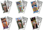 Gainesville FootWhere® Souvenir Fridge Magnets. 6 Piece Set. Made in USA-FootWhere® Souvenirs