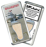 Galveston FootWhere® Souvenir Fridge Magnets. 6 Piece Set. Made in USA-FootWhere® Souvenirs