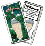 Galveston FootWhere® Souvenir Fridge Magnets. 6 Piece Set. Made in USA-FootWhere® Souvenirs