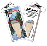 Galveston FootWhere® Souvenir Zipper-Pulls. 6 Piece Set. Made in USA-FootWhere® Souvenirs