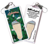 Galveston FootWhere® Souvenir Zipper-Pull. Made in USA-FootWhere® Souvenirs