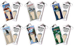Load image into Gallery viewer, Galveston FootWhere® Souvenir Zipper-Pulls. 6 Piece Set. Made in USA-FootWhere® Souvenirs
