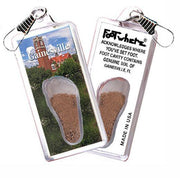 Gainesville, FL FootWhere® Souvenir Zipper-Pull. Made in USA-FootWhere® Souvenirs