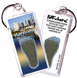 Hartford FootWhere® Souvenir Keychains. 6 Piece Set. Made in USA - FootWhere® Souvenir Shop