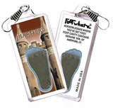 Hartford FootWhere® Souvenir Zipper-Pull. Made in USA-FootWhere® Souvenirs
