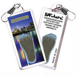 Hartford FootWhere® Souvenir Zipper-Pull. Made in USA-FootWhere® Souvenirs