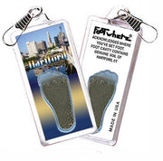 Hartford FootWhere® Souvenir Zipper-Pull. Made in USA-FootWhere® Souvenirs