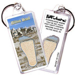 Load image into Gallery viewer, Hilton Head FootWhere® Souvenir Keychains. 6 Piece Set. Made in USA - FootWhere® Souvenir Shop
