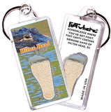 Hilton Head FootWhere® Souvenir Keychain. Made in USA-FootWhere® Souvenirs