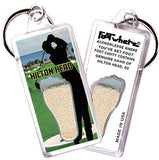 Hilton Head FootWhere® Souvenir Keychain. Made in USA-FootWhere® Souvenirs