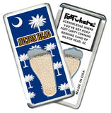 Hilton Head FootWhere® Souvenir Fridge Magnet. Made in USA-FootWhere® Souvenirs
