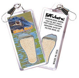 Hilton Head FootWhere® Souvenir Zipper-Pull. Made in USA-FootWhere® Souvenirs
