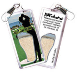 Hilton Head FootWhere® Souvenir Zipper-Pull. Made in USA-FootWhere® Souvenirs