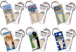 Load image into Gallery viewer, Hilton Head FootWhere® Souvenir Keychains. 6 Piece Set. Made in USA - FootWhere® Souvenir Shop
