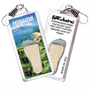 Hawaii FootWhere® Souvenir Zipper-Pull. Made in USA-FootWhere® Souvenirs