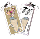 Hawaii FootWhere® Souvenir Zipper-Pulls. 6 Piece Set. Made in USA - FootWhere® Souvenir Shop