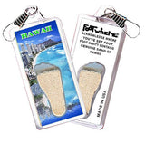 Hawaii FootWhere® Souvenir Zipper-Pulls. 6 Piece Set. Made in USA - FootWhere® Souvenir Shop