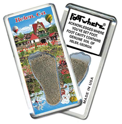 Helen, GA FootWhere® Souvenir Fridge Magnets. 6 Piece Set. Made in USA - FootWhere® Souvenir Shop