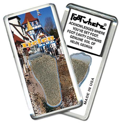 Helen, GA FootWhere® Souvenir Magnet. Made in USA-FootWhere® Souvenirs