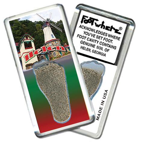 Helen, GA FootWhere® Souvenir Magnet. Made in USA-FootWhere® Souvenirs