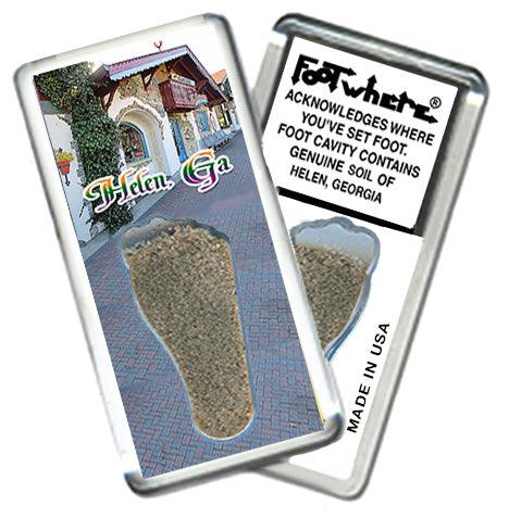 Helen, GA FootWhere® Souvenir Fridge Magnets. 6 Piece Set. Made in USA - FootWhere® Souvenir Shop