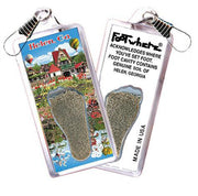 Helen, GA FootWhere® Souvenir Zipper-Pulls. 6 Piece Set. Made in USA - FootWhere® Souvenir Shop