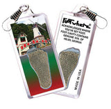 Helen, GA FootWhere® Souvenir Zipper-Pull. Made in USA-FootWhere® Souvenirs