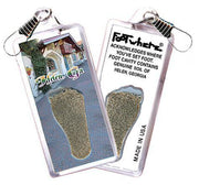 Helen, GA FootWhere® Souvenir Zipper-Pull. Made in USA-FootWhere® Souvenirs