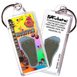 Houston FootWhere® Souvenir Keychains. 6 Piece Set. Made in USA - FootWhere® Souvenir Shop