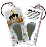 Houston FootWhere® Souvenir Keychains. 6 Piece Set. Made in USA - FootWhere® Souvenir Shop