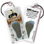 Load image into Gallery viewer, Houston FootWhere® Souvenir Key Chain. Made in USA-FootWhere® Souvenirs
