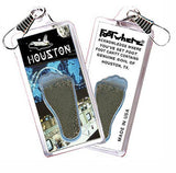 Houston FootWhere® Souvenir Zipper-Pulls. 6 Piece Set. Made in USA - FootWhere® Souvenir Shop