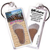 Hot Springs FootWhere® Souvenir Keychains. 6 Piece Set. Made in USA - FootWhere® Souvenir Shop