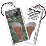 Hot Springs FootWhere® Souvenir Keychains. 6 Piece Set. Made in USA - FootWhere® Souvenir Shop