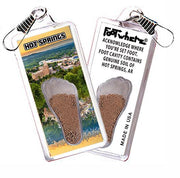 Hot Springs FootWhere® Souvenir Zipper-Pulls. 6 Piece Set. Made in USA - FootWhere® Souvenir Shop