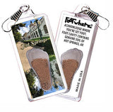 Hot Springs FootWhere® Souvenir Zipper-Pull. Made in USA - FootWhere® Souvenir Shop