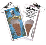 Hot Springs FootWhere® Souvenir Zipper-Pulls. 6 Piece Set. Made in USA - FootWhere® Souvenir Shop