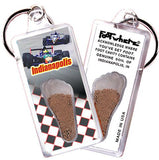 Indianapolis FootWhere® Souvenir Keychains. 6 Piece Set. Made in USA - FootWhere® Souvenir Shop