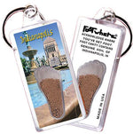 Load image into Gallery viewer, Indianapolis FootWhere® Souvenir Keychains. 6 Piece Set. Made in USA - FootWhere® Souvenir Shop
