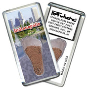 Indianapolis FootWhere® Souvenir Fridge Magnet. Made in USA-FootWhere® Souvenirs