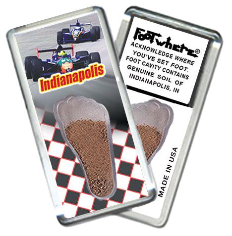Indianapolis FootWhere® Souvenir Fridge Magnets. 6 Piece Set. Made in USA - FootWhere® Souvenir Shop