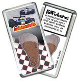 Indianapolis FootWhere® Souvenir Fridge Magnets. 6 Piece Set. Made in USA - FootWhere® Souvenir Shop