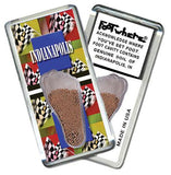 Indianapolis FootWhere® Souvenir Fridge Magnets. 6 Piece Set. Made in USA - FootWhere® Souvenir Shop
