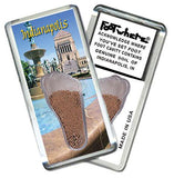 Indianapolis FootWhere® Souvenir Fridge Magnets. 6 Piece Set. Made in USA - FootWhere® Souvenir Shop