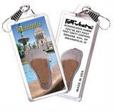 Indianapolis FootWhere® Souvenir Zipper-Pulls. 6 Piece Set. Made in USA - FootWhere® Souvenir Shop