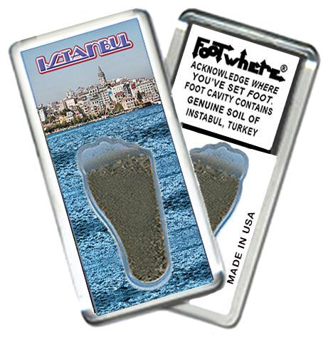 Istanbul FootWhere® Souvenir Fridge Magnets. 6 Piece Set. Made in USA - FootWhere® Souvenir Shop