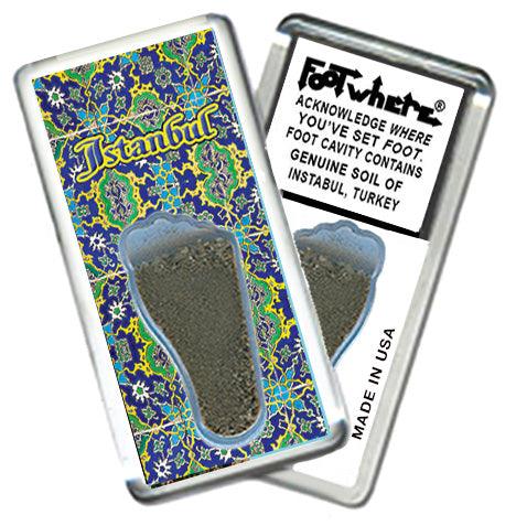 Istanbul FootWhere® Souvenir Fridge Magnets. 6 Piece Set. Made in USA - FootWhere® Souvenir Shop