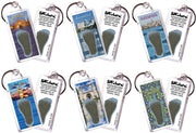 Istanbul FootWhere® Souvenir Keychains. 6 Piece Set. Made in USA - FootWhere® Souvenir Shop